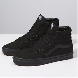 Vans Canvas Sk8-Hi Black Shoes